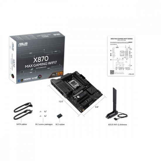 Płyta główna X870 MAX GAMING WIFI7 AM5 4DDR5 HDMI/USB-C 