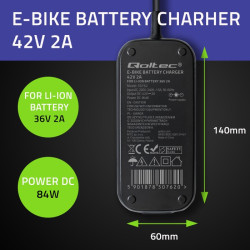 Ładowarka Pro do roweru Bosch 36V | 42V | 2A | Bosch plug |      wodoodporna + kabel zasilajšcy 