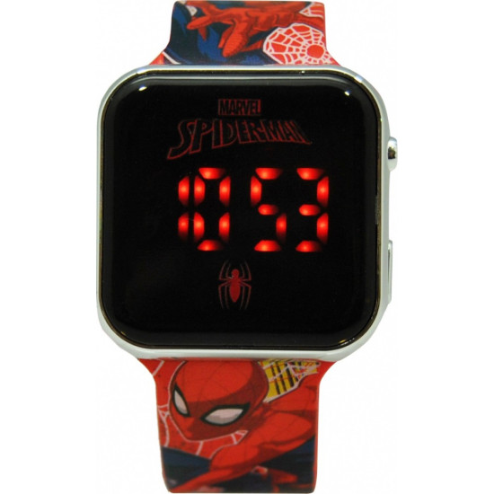 Zegarek LED z kalendarzem Spiderman 