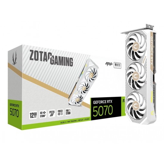 Karta graficzna GeForce RTX 5070 AMP 12GB GDDR7 192bit 3DP/HDMI biała