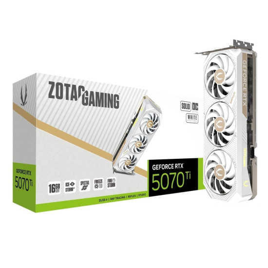Karta graficzna GeForce RTX 5070 Ti SOLID CORE OC 16GB GDDR7 256bit 3DP/HDMI biała