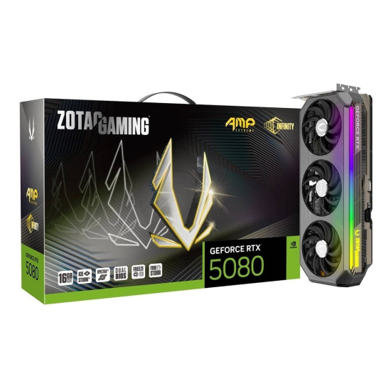 Karta graficzna GeForce RTX 5080 AMP EXTREME INFINITY 16GB GDDR7 256bit 3DP/HDMI