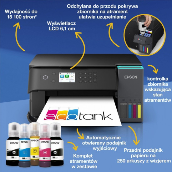 Urządzenie wielofunkcyjne  L6360 ITS  A4/35ppm/W(LAN)/100k stron/czarna 