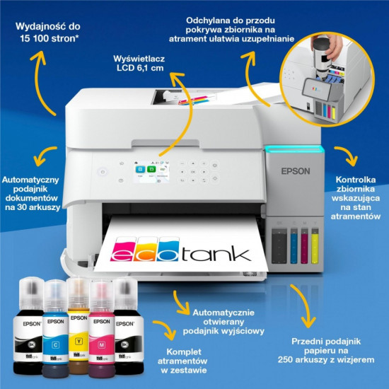 Urządzenie wielofunkcyjne L6376 ITS białe A4/35ppm/W(LAN)/ADF2Scopy/100k 
