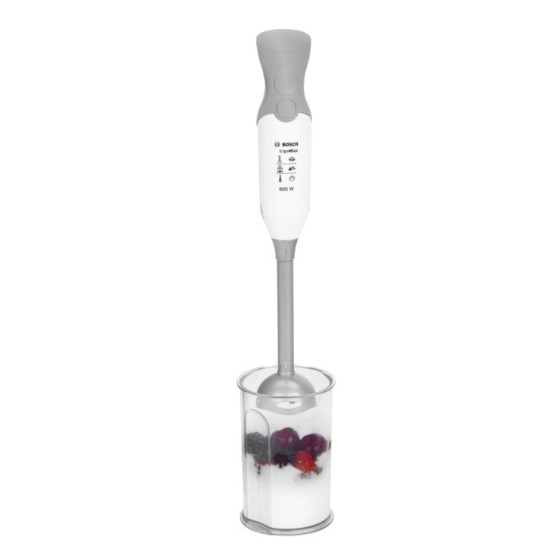 Blender Bosch z pojemnikiem srebrny 