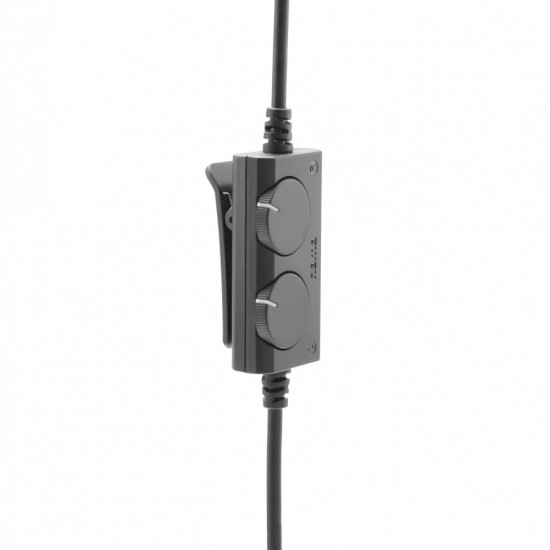 Słuchawki nauszne przewodowe TV czarne 