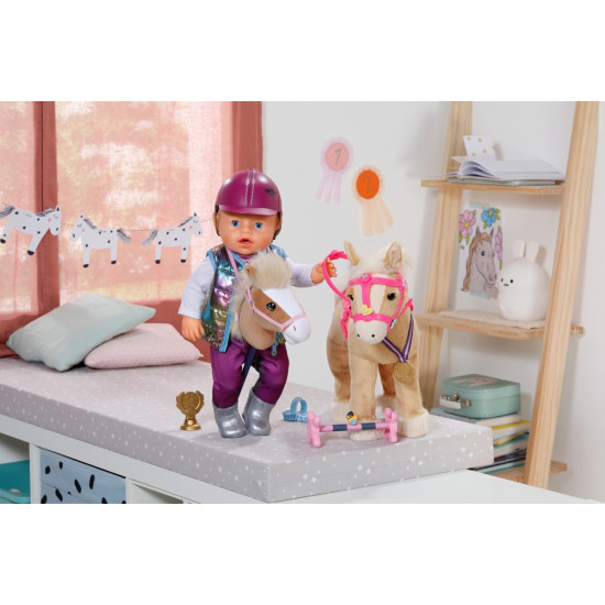 Zestaw Hobby Horse dla lalki Baby Born 43 i 36 cm