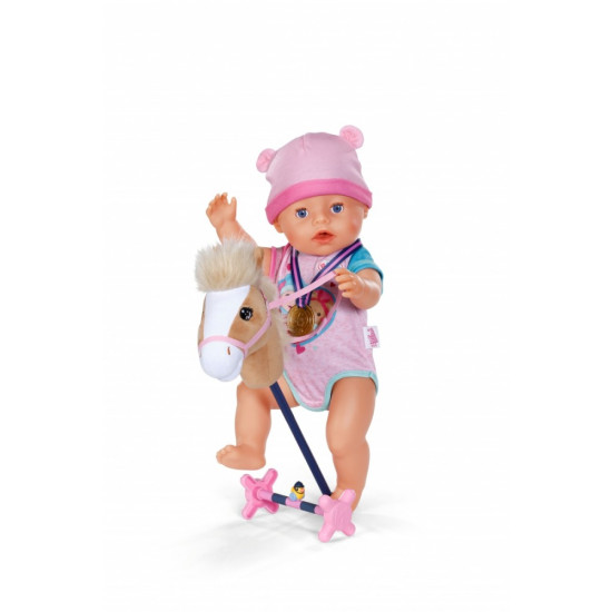 Zestaw Hobby Horse dla lalki Baby Born 43 i 36 cm