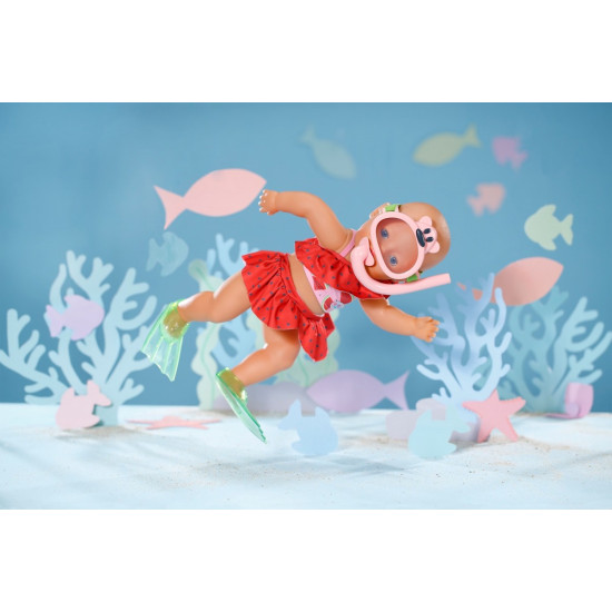 Zestaw do nurkowania z płetwami Baby Born 43 cm 