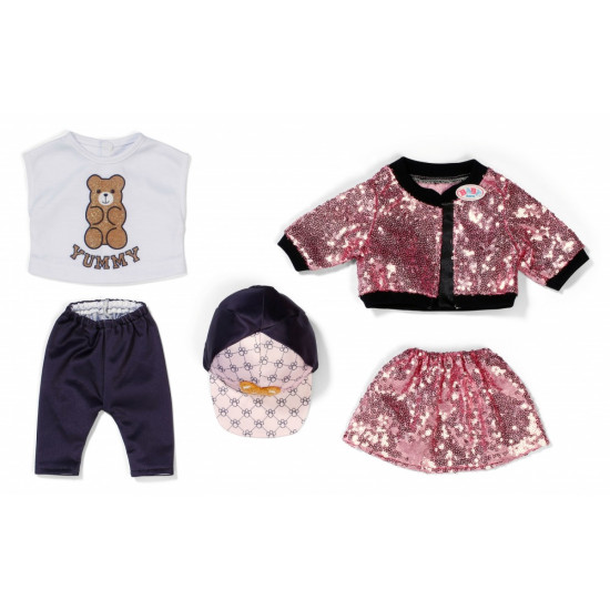 Ubranko w stylu glamour dla Baby Born 43 cm 