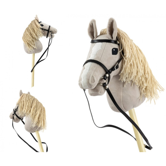 Koń na kiju Hobby Horse Light Grey szary
