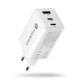 Ładowarka sieciowa GAN QC 4+ 65W 1XUSB 2XUSB-C biała SC-655Q