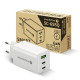 Ładowarka sieciowa GAN QC 4+ 65W 1XUSB 2XUSB-C biała SC-655Q