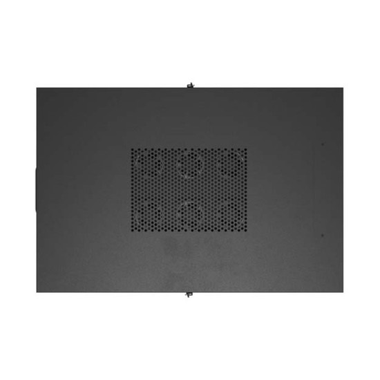 Szafa instalacyjna rack stojąca 19 cali 47U 800x1200 czarna drzwi perforowane LCD (flat pack) V2 