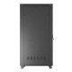 Szafa instalacyjna rack stojąca 19 cali 47U 800x1200 czarna drzwi perforowane LCD (flat pack) V2 