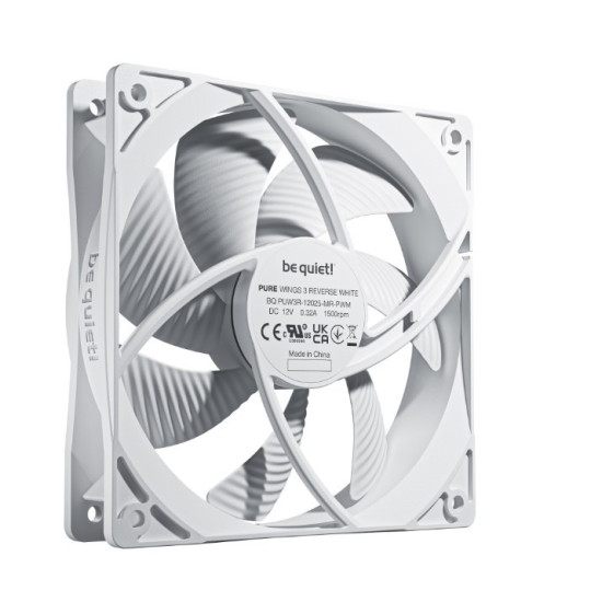 Wentylator Pure Wings 3 120mm PWM Reverse White 3-pak