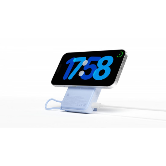PowerBank Magnetic 10000 z podstawką szary
