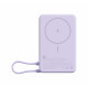 PowerBank Magnetic 10000 z podstawką fioletowy