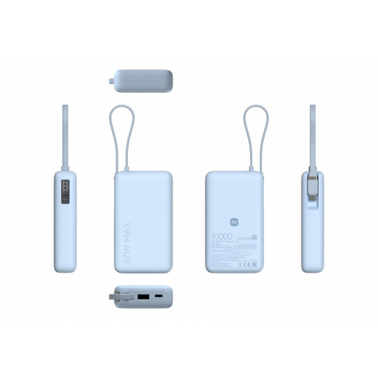 PowerBank 10000 (Integrated Cable) 67W Ice Blue