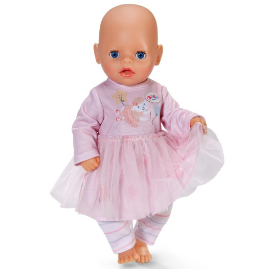 Baby Born Sukienka różowa z rękawami 36 cm 