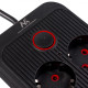Listwa zasilająca MCE389 B 6 gniazd 4xUSB-A, 1xUSB-C 110-240V AC 50/60Hz, 2.1A max 2500W, czarna