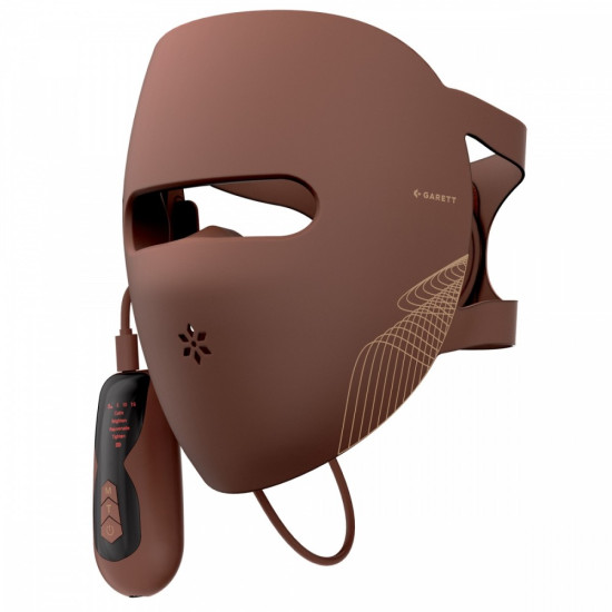 Maska LED do twarzy i szyi Garett Beauty Skin Ritual Face&Neck brązowy
