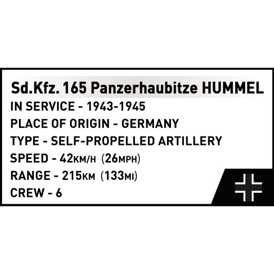 Klocki Panzehaubitze Hummel 1118 klocków