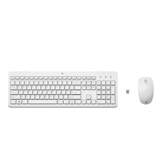 Klawiatura z myszą HP 230 Combo Bezprzewodowa Biała 3L1F0AA#ABB 