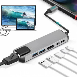 Adapter USB-C Hub USB-C/A LAN HDMI
