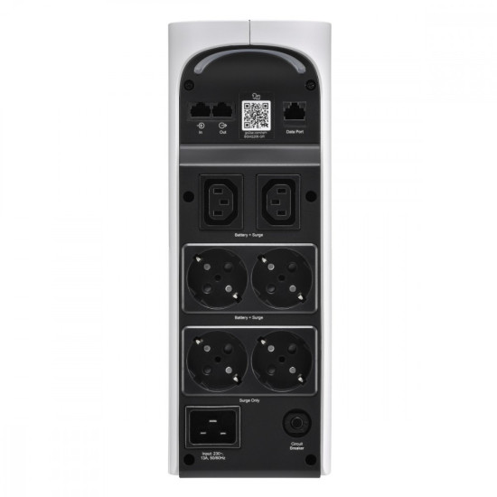 Zasilacz awaryjny BGM2200-GR Back-UPS Pro 2200VA do gier, 230V, czysta sinusoida LCD, Biały, Schuko 