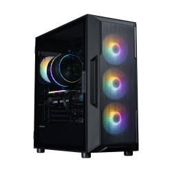 Obudowa I3 NEO V2 Mid Tower RGB fan x4 czarna