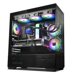 Obudowa CHRONIX V2 Mid Tower ARGB fan x3 czarna