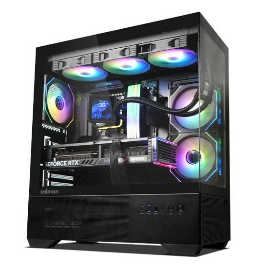 Obudowa CHRONIX V2 Mid Tower ARGB fan x3 czarna