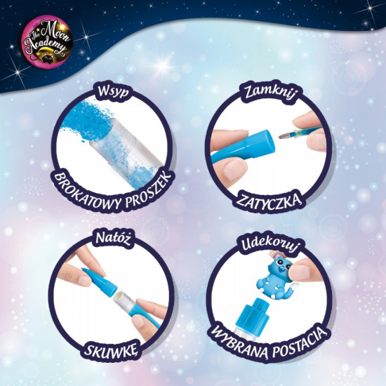 Zestaw kreatywny Moon Academy Księżycowe długopisy i pamiętnik 