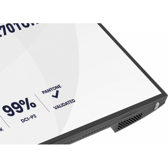 Monitor 27 cali ProGraphic HB2701UHSNP-B1 4K,IPS BLACK 2.0,450cd,VESA USB-c dock(PD:96W),HDMI,DP,DAISY/CHAIN,4xUSB,RJ45,3000:1,sRGB:100%,DCI-P3:99%,KV