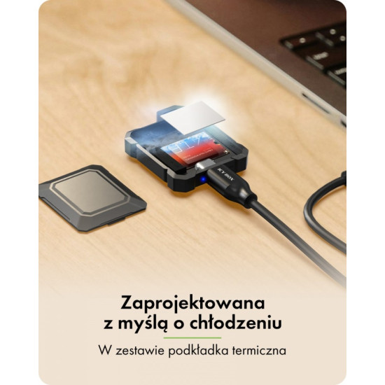Obudowa mini IB-1601MP-CU31 Mini M.2 NVMe obudowa dla M.2 2230 