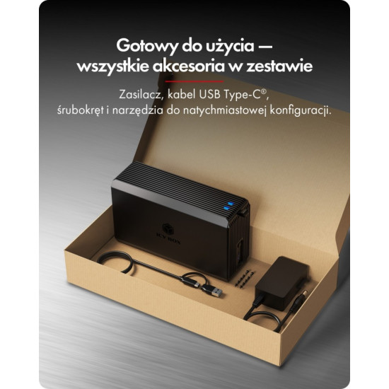 Obudowa IB-RD3720-CU3 RAID 2x2,5/3,5 SATA HDD 