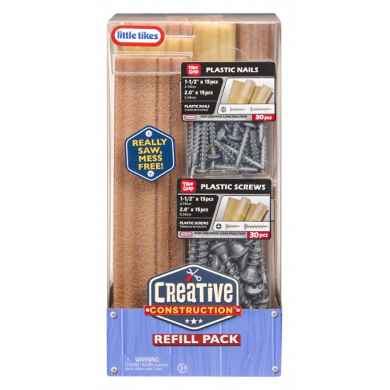 Zestaw Creative Construction: Drewno, Gwoździe i Śruby