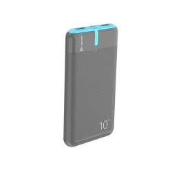 PowerBank EnerGo 10000mAh szaro-niebieski