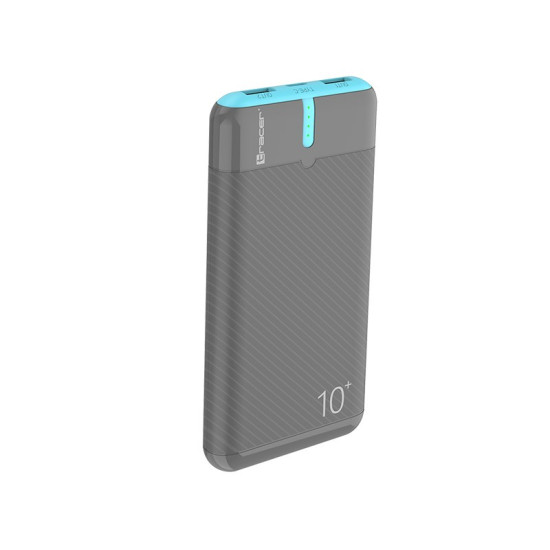 PowerBank EnerGo 10000mAh szaro-niebieski