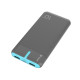 PowerBank EnerGo 10000mAh szaro-niebieski
