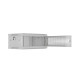 Szafa instalacyjna rack wisząca 19 cali 4U 600x450 drzwi perforowane (flat pack) szara
