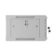 Szafa instalacyjna rack wisząca 19 cali 4U 600x450 drzwi perforowane (flat pack) szara