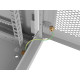 Szafa instalacyjna rack wisząca 19 cali 9U 600x450 drzwi perforowane (flat pack) szara