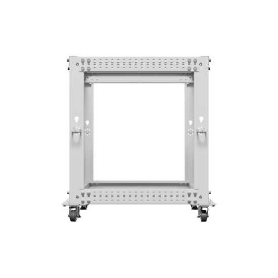 Stojak Open rack 19 cali 12U 600x600-1100 regulowany szary