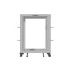 Stojak Open rack 19 cali 15U 600x600-1100 regulowany szary