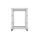 Stojak Open rack 19 cali 15U 600x600-1100 regulowany szary