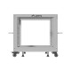 Stojak Open rack 19 cali 9U 600x600-1100 regulowany szary