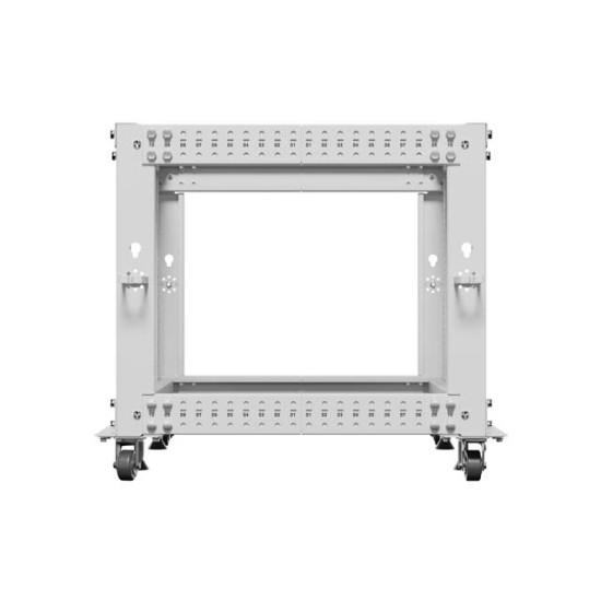 Stojak Open rack 19 cali 9U 600x600-1100 regulowany szary