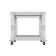 Stojak Open rack 19 cali 9U 600x600-1100 regulowany szary